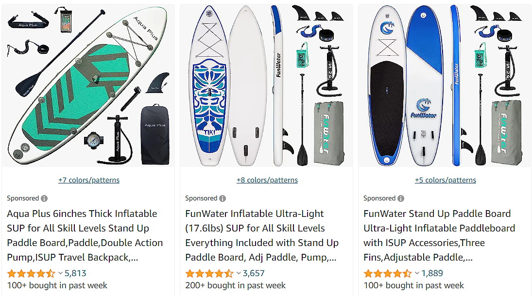 Budget Inflatable Paddle Boards for Adults USA 2023